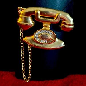 Telephone Brooch